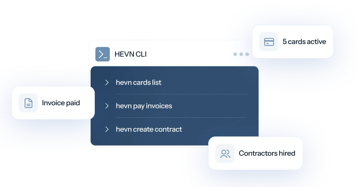 HEVN connected to Slack, internal finance tools, and Claude Code