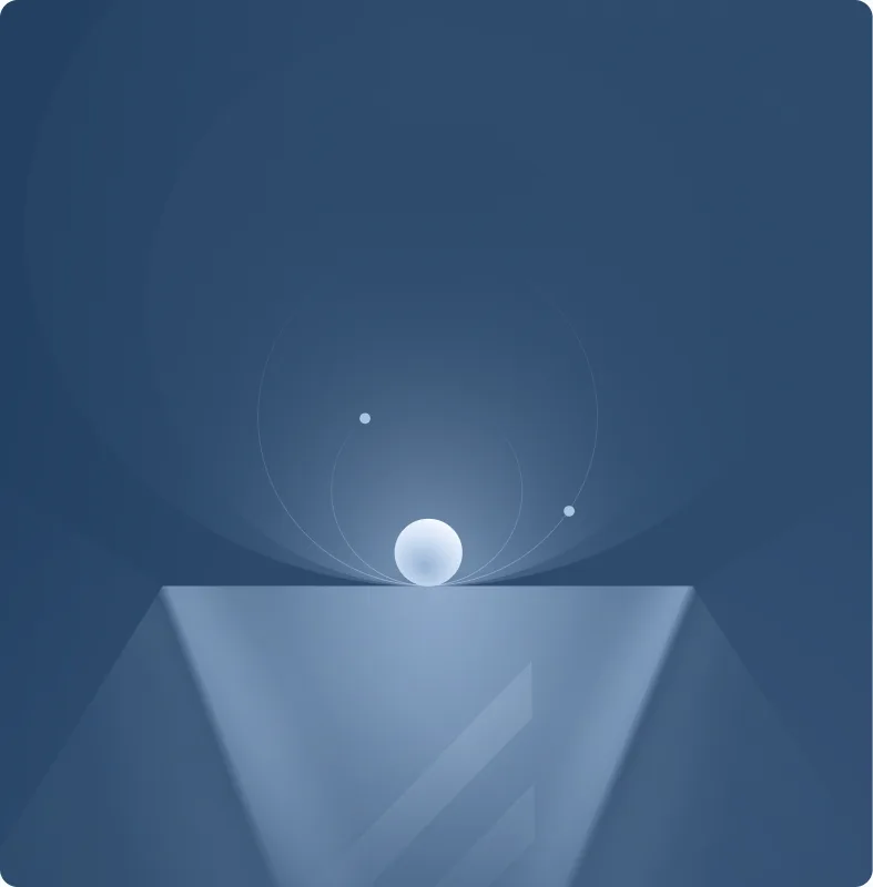 A glowing sphere illustrating hands-on HEVN support