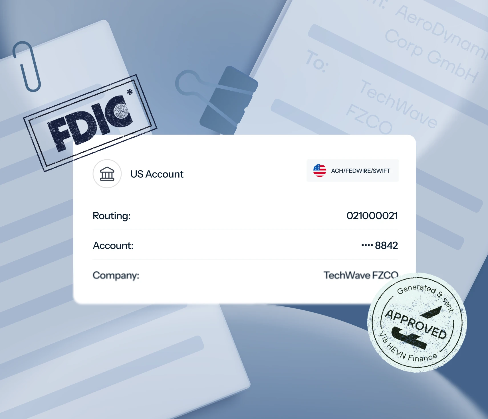 Opening a US dollar account in the workspace